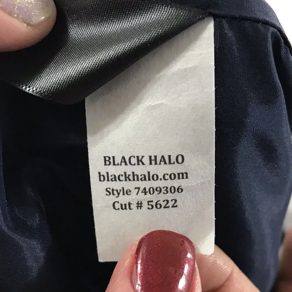 Black Halo Wishing Well Floral Jackie‎ O Sheath Dress Navy Multi 0 glam chic